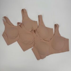 Honeylove LiftWear Tank Bra Sand Size Large (Lot of 3)